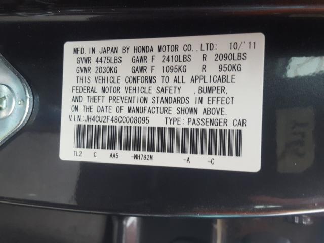 Photo 9 VIN: JH4CU2F48CC008095 - ACURA TSX 