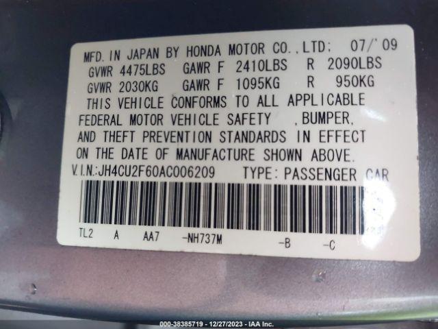 Photo 8 VIN: JH4CU2F60AC006209 - ACURA TSX 