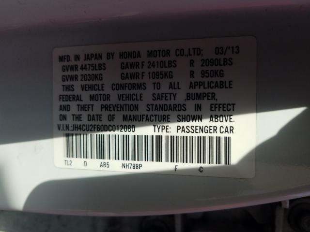 Photo 9 VIN: JH4CU2F60DC012080 - ACURA TSX TECH 