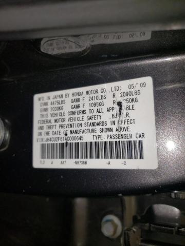 Photo 9 VIN: JH4CU2F61AC000645 - ACURA TSX 