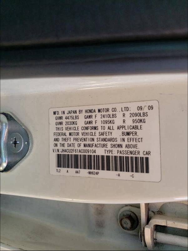 Photo 9 VIN: JH4CU2F61AC009104 - ACURA TSX 