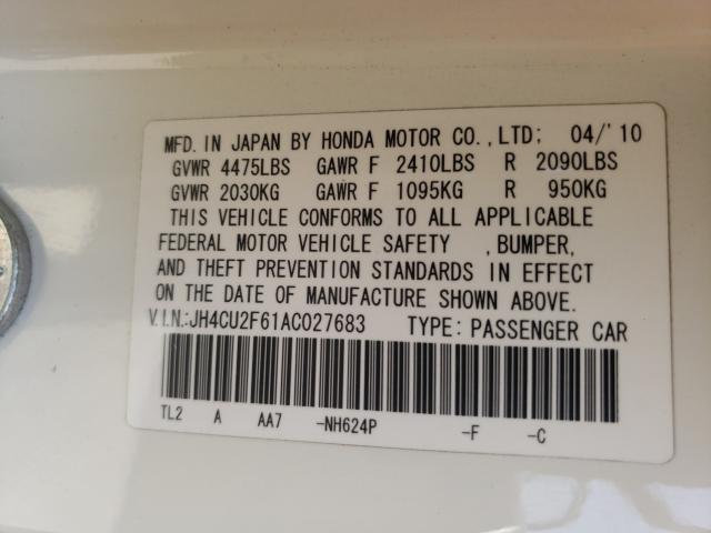 Photo 9 VIN: JH4CU2F61AC027683 - ACURA TSX 