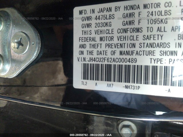 Photo 8 VIN: JH4CU2F62AC000489 - ACURA TSX 