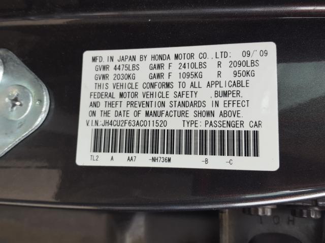 Photo 9 VIN: JH4CU2F63AC011520 - ACURA TSX 