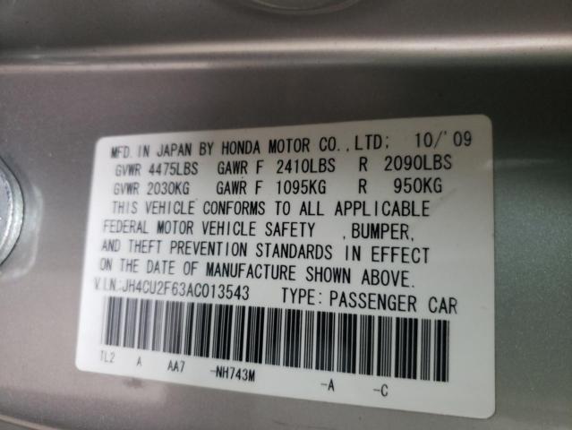 Photo 9 VIN: JH4CU2F63AC013543 - ACURA TSX 