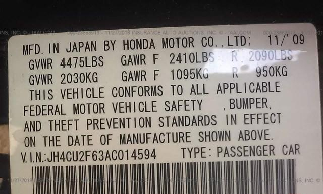 Photo 8 VIN: JH4CU2F63AC014594 - ACURA TSX 