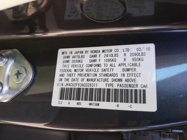 Photo 9 VIN: JH4CU2F63AC026311 - ACURA TSX 