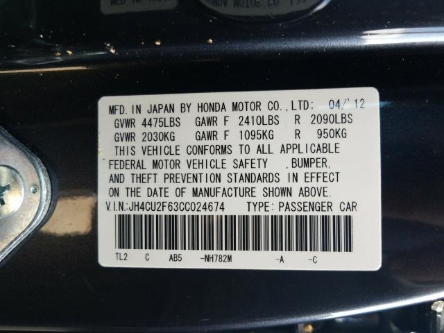 Photo 9 VIN: JH4CU2F63CC024674 - ACURA TSX TECH 