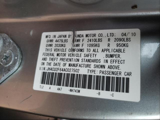 Photo 9 VIN: JH4CU2F64AC027502 - ACURA TSX 