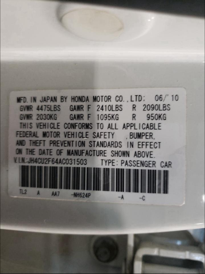 Photo 9 VIN: JH4CU2F64AC031503 - ACURA TSX 