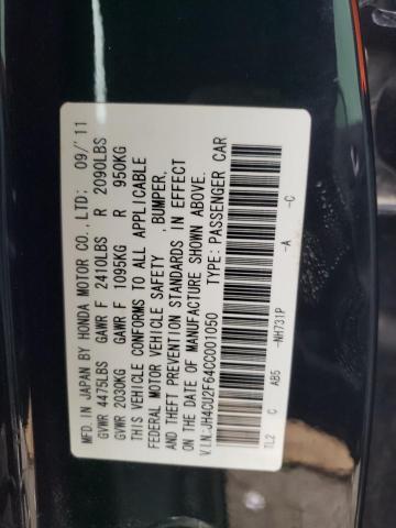 Photo 12 VIN: JH4CU2F64CC001050 - ACURA TSX TECH 