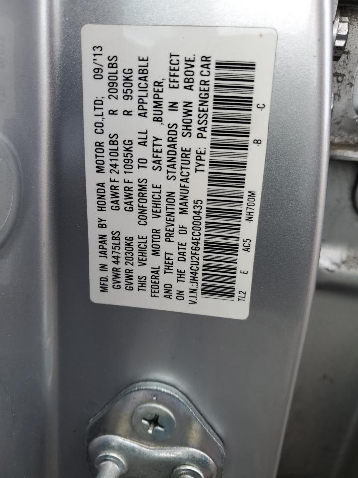 Photo 12 VIN: JH4CU2F64EC000435 - ACURA TSX 