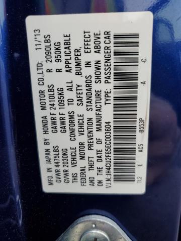 Photo 11 VIN: JH4CU2F65EC003604 - ACURA TSX TECH 