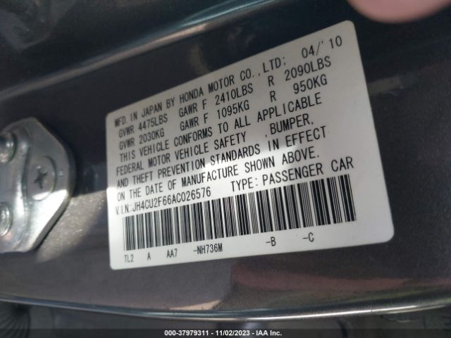 Photo 8 VIN: JH4CU2F66AC026576 - ACURA TSX 