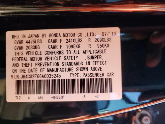 Photo 9 VIN: JH4CU2F66AC035245 - ACURA TSX 