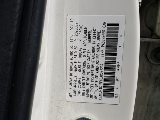 Photo 9 VIN: JH4CU2F66AC037237 - ACURA TSX 