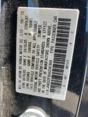 Photo 12 VIN: JH4CU2F66AC041904 - ACURA TSX 