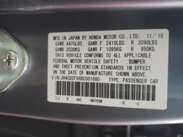 Photo 9 VIN: JH4CU2F66BC001680 - ACURA TSX 