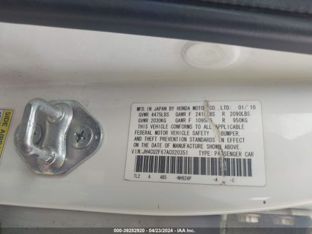 Photo 8 VIN: JH4CU2F67AC020351 - ACURA TSX 