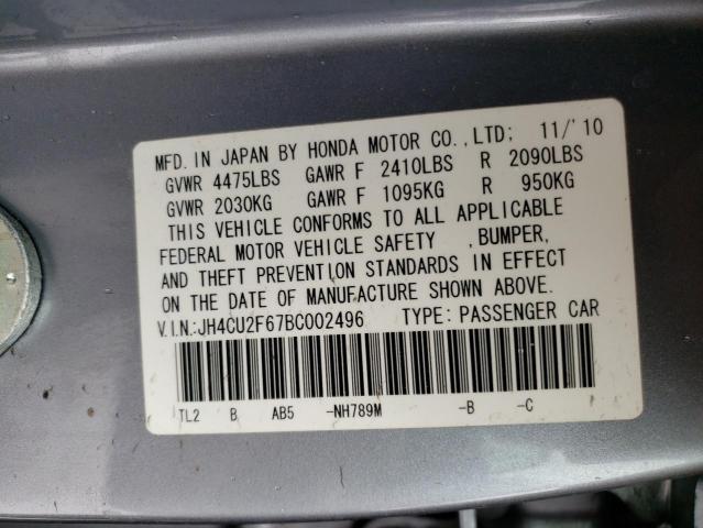 Photo 11 VIN: JH4CU2F67BC002496 - ACURA TSX 