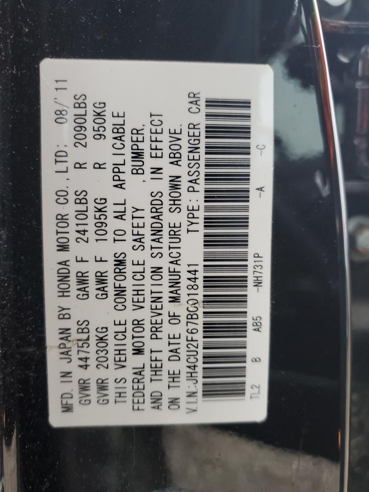 Photo 11 VIN: JH4CU2F67BC018441 - ACURA TSX 