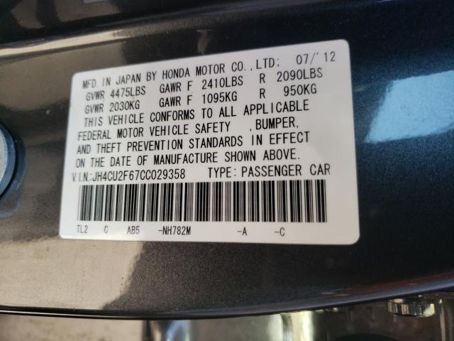 Photo 9 VIN: JH4CU2F67CC029358 - ACURA TSX TECH 