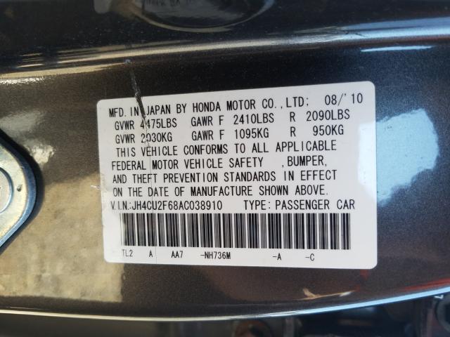 Photo 9 VIN: JH4CU2F68AC038910 - ACURA TSX 