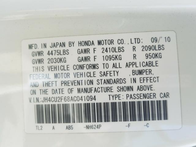 Photo 9 VIN: JH4CU2F68AC041094 - ACURA TSX 