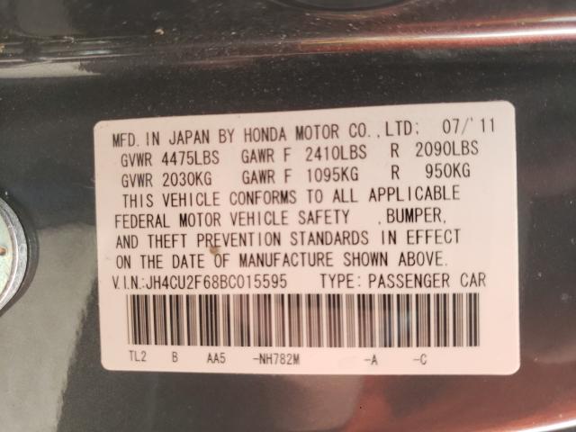 Photo 9 VIN: JH4CU2F68BC015595 - ACURA TSX 