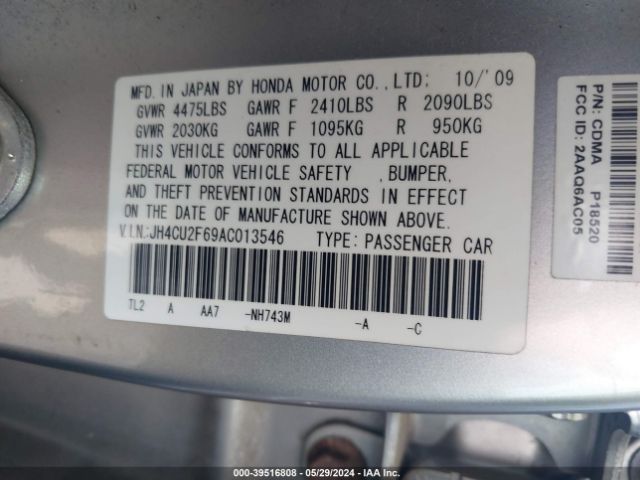 Photo 8 VIN: JH4CU2F69AC013546 - ACURA TSX 