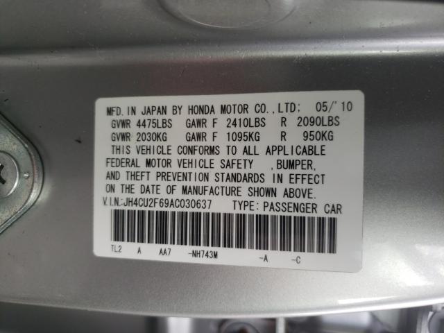 Photo 9 VIN: JH4CU2F69AC030637 - ACURA TSX 