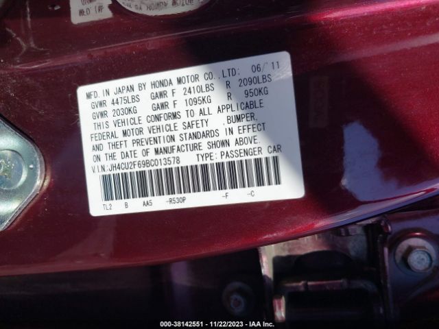 Photo 8 VIN: JH4CU2F69BC013578 - ACURA TSX 