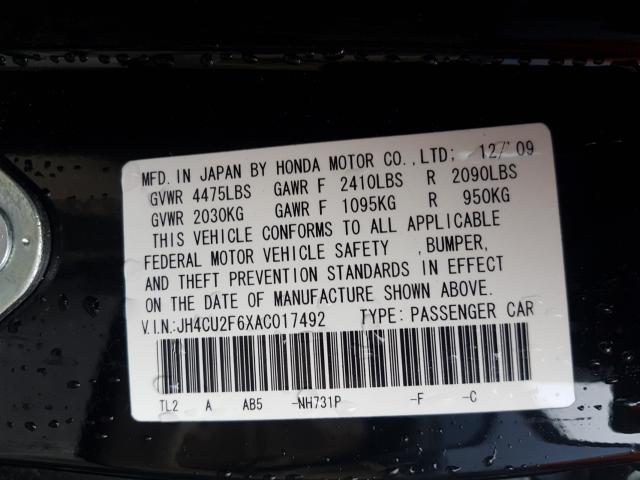 Photo 9 VIN: JH4CU2F6XAC017492 - ACURA TSX 