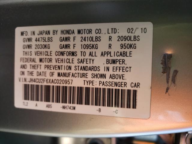 Photo 9 VIN: JH4CU2F6XAC020957 - ACURA TSX 