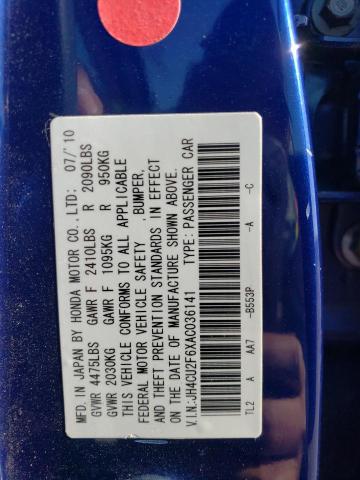 Photo 11 VIN: JH4CU2F6XAC036141 - ACURA TSX 