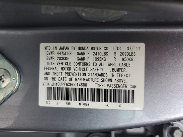 Photo 12 VIN: JH4CU2F6XBC014688 - ACURA TSX 