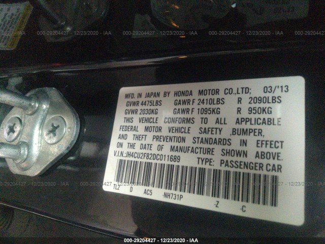 Photo 8 VIN: JH4CU2F82DC011689 - ACURA TSX 