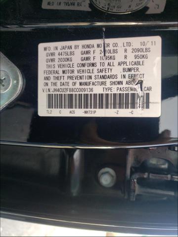 Photo 9 VIN: JH4CU2F88CC009136 - ACURA TSX SE 