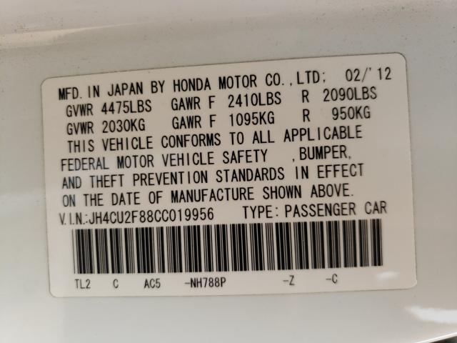 Photo 9 VIN: JH4CU2F88CC019956 - ACURA TSX SE 