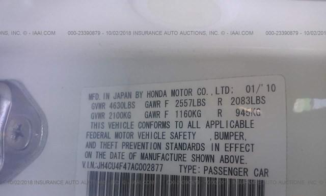 Photo 8 VIN: JH4CU4F47AC002877 - ACURA TSX 