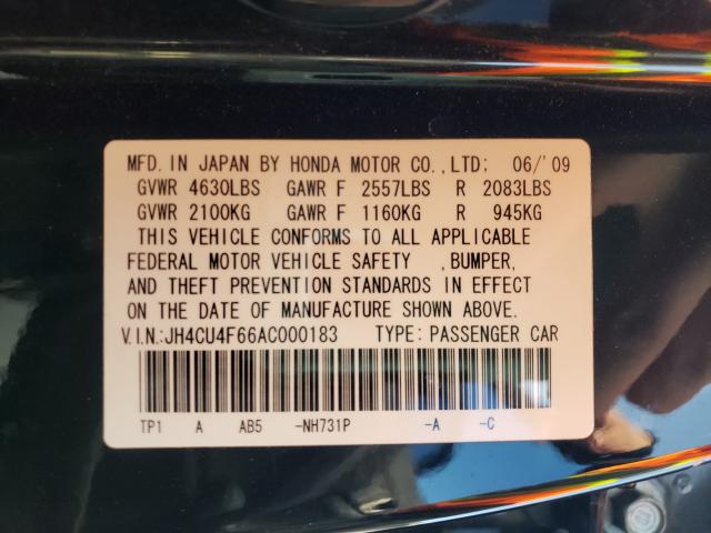 Photo 9 VIN: JH4CU4F66AC000183 - ACURA TSX 