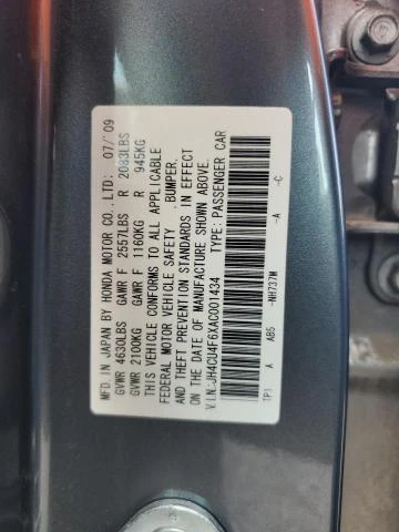 Photo 11 VIN: JH4CU4F6XAC001434 - ACURA TSX 