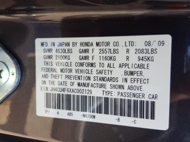 Photo 9 VIN: JH4CU4F6XAC002129 - ACURA TSX 