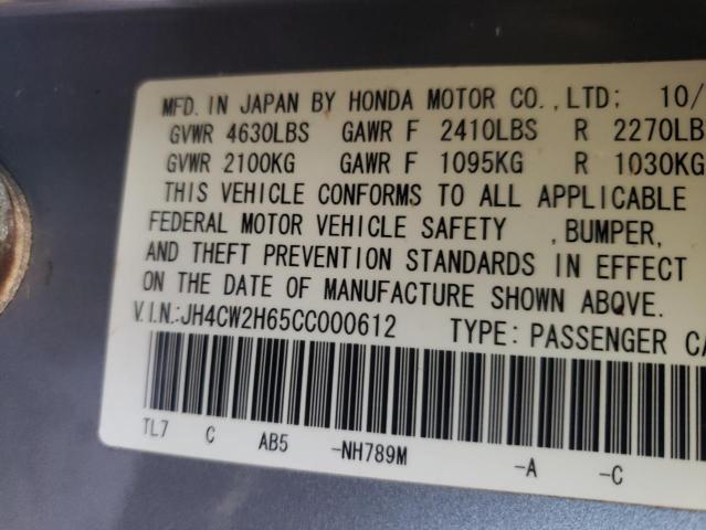 Photo 9 VIN: JH4CW2H65CC000612 - ACURA TSX TECH 