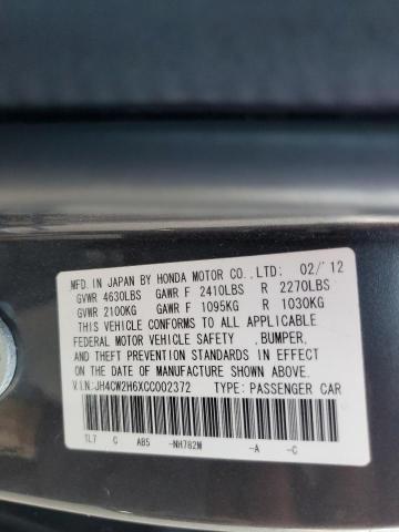 Photo 12 VIN: JH4CW2H6XCC002372 - ACURA TSX TECH 