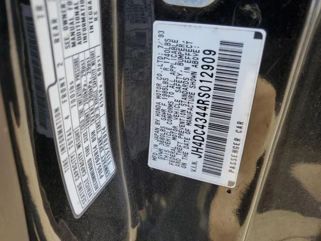 Photo 11 VIN: JH4DC4344RS012909 - ACURA INTEGRA RS 