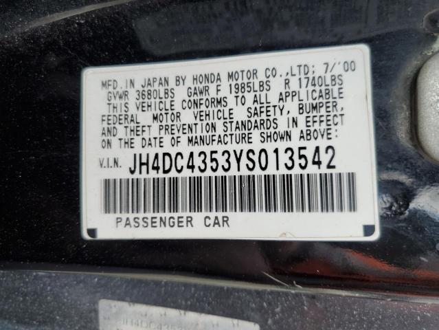 Photo 11 VIN: JH4DC4353YS013542 - ACURA INTEGRA 