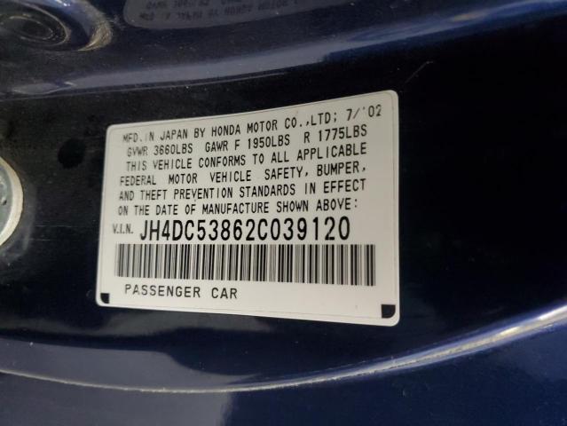 Photo 12 VIN: JH4DC53862C039120 - ACURA RSX 