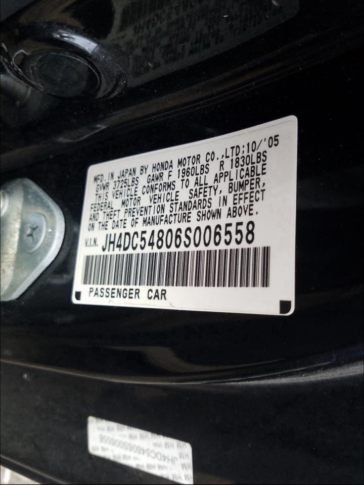 Photo 9 VIN: JH4DC54806S006558 - ACURA RSX 