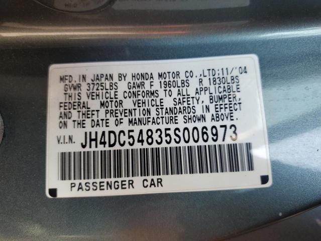 Photo 11 VIN: JH4DC54835S006973 - ACURA RSX 